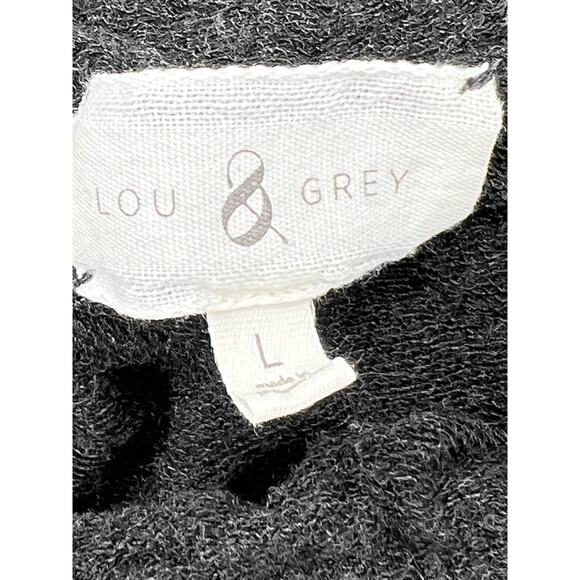 LOU & GREY Off-Shoulder Ruched Knit-Jersey Top Tunic-slit Hem (Women: Large) - Picture 9 of 11